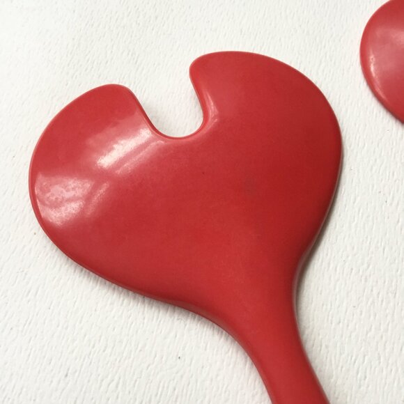 Rosti Mepal Red Melamine Plastic Salad Servers Serving Utensils - Picture 5 of 7